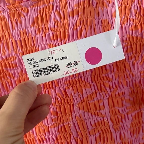 J.Marie Vibrant Pink Ruffle Sleeve Mini Dress - Picture 8 of 11